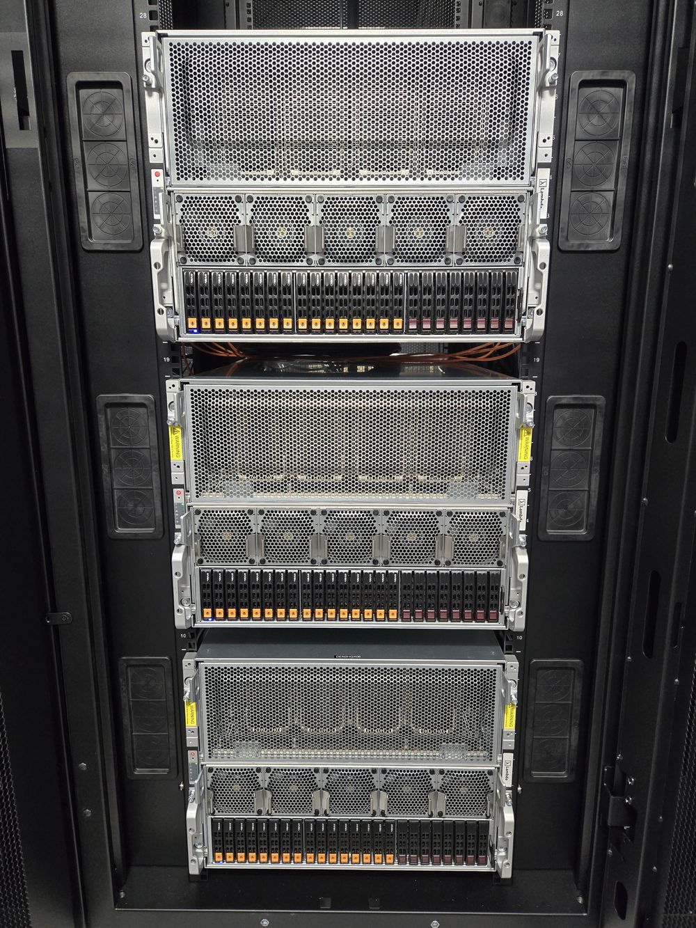 Structured server cabling